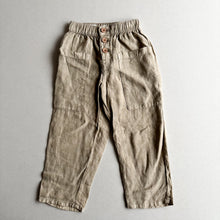 Load image into Gallery viewer, Zara Beige Linen Trousers - 4 Years

