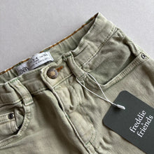 Load image into Gallery viewer, Zara Green Denim Shorts - 3-4 years
