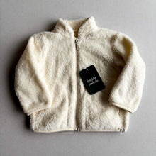 Load image into Gallery viewer, Uniqlo White Fluffy Jacket - 12-18 Months

