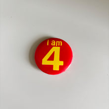Load image into Gallery viewer, Vintage 4th Birthday Badges
