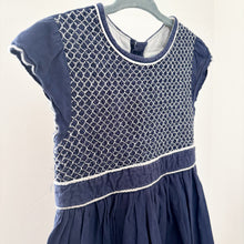 Load image into Gallery viewer, Jojo Maman Bebe Blue Dress - 4-5 years
