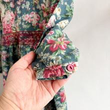 Load image into Gallery viewer, Vintage Blue Floral Dress - 4 years
