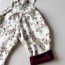 Load image into Gallery viewer, What Mother Made Floral Dungarees - 6-12 months

