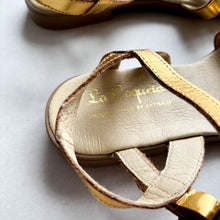 Load image into Gallery viewer, La Coqueta Gold Sandals - UK1 (BNWOT)
