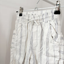 Load image into Gallery viewer, Zara White Stripe Linen Mix Trousers - 2-3 years
