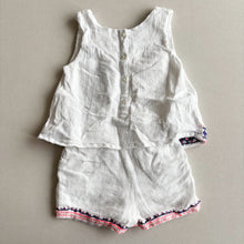 Load image into Gallery viewer, Zara White Embroidered Playsuit - 2-3 years
