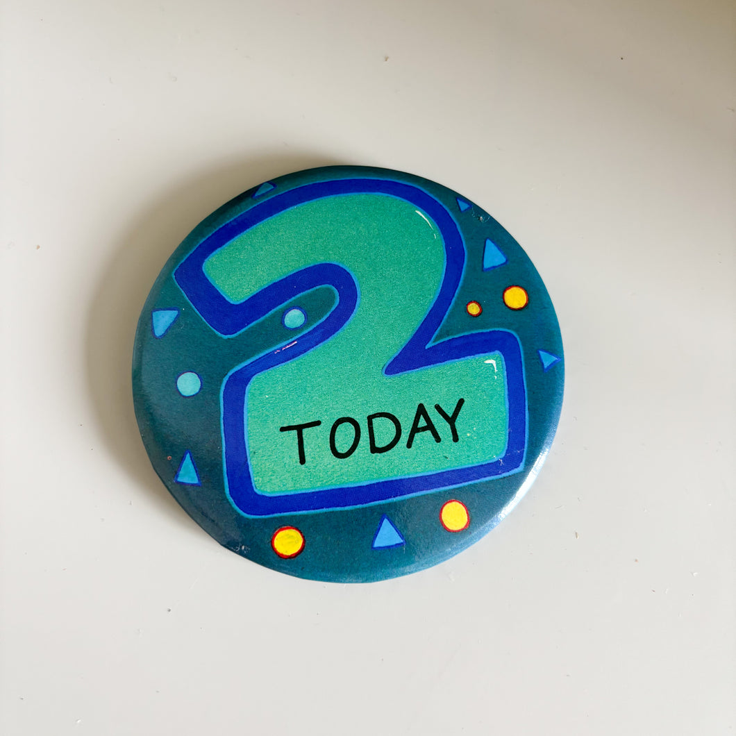 Vintage 2nd Birthday Badges