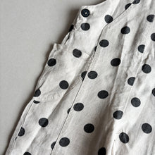 Load image into Gallery viewer, Zara Linen Spotty Dungarees - 3-4 years
