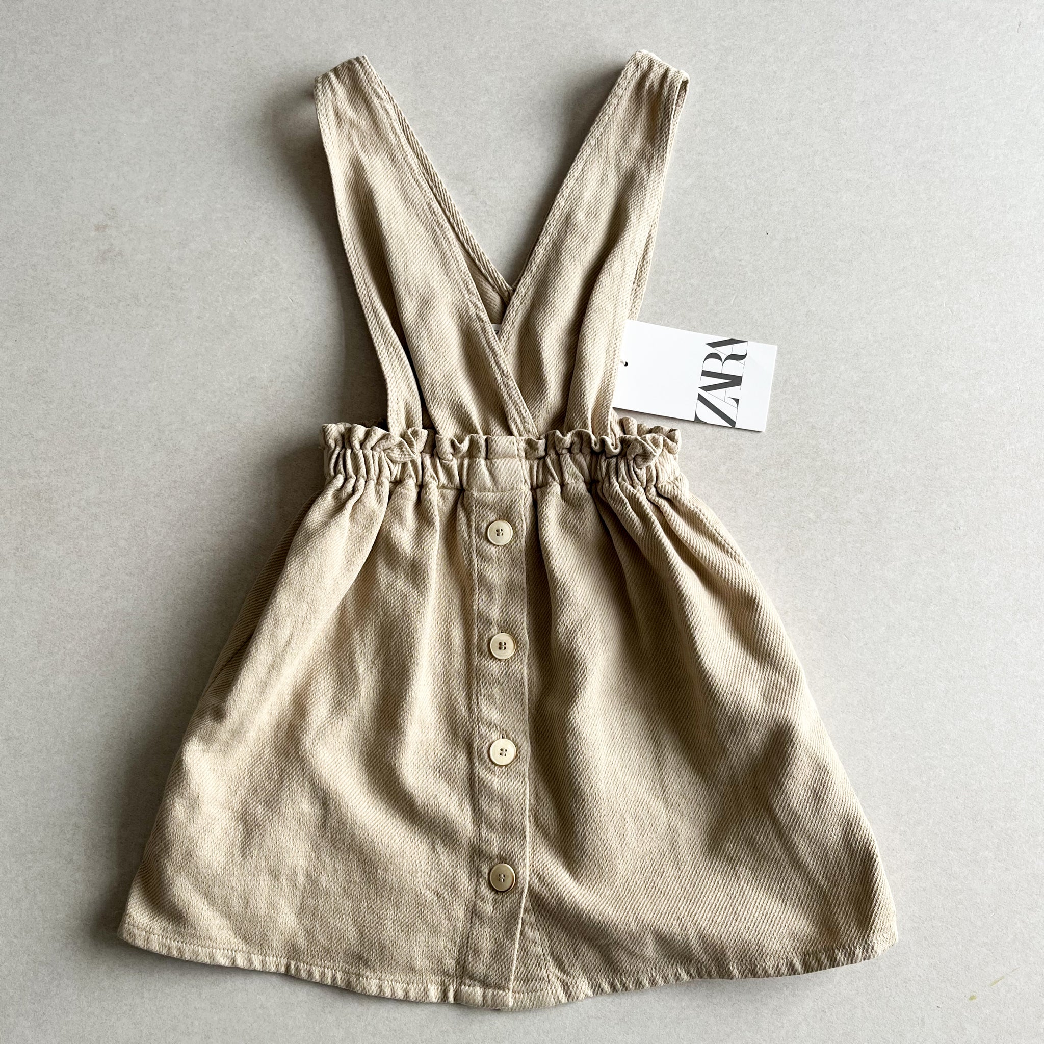 slim fit dress slacks The Pinafore Dress in Carriage Green
