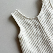 Load image into Gallery viewer, Zara Cream Waffle Short Playsuit - 12-18 months
