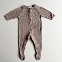 Load image into Gallery viewer, Zara Brown Sleepsuit - 0-1 Months
