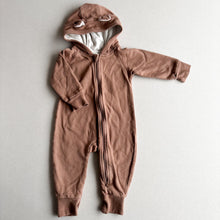 Load image into Gallery viewer, City Mouse Brown One Piece With Ears - 6-9 Months
