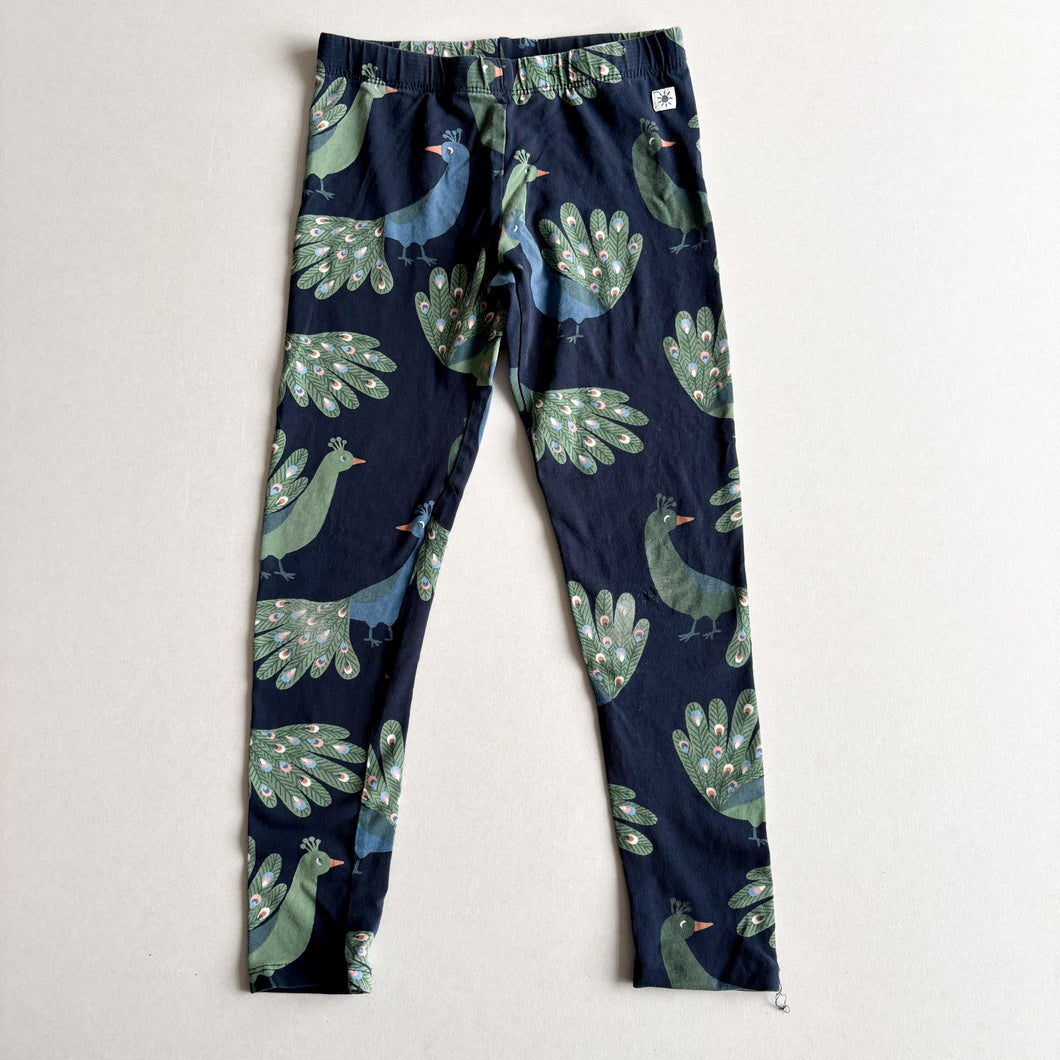 Lindex Peacock Leggings - 7-8 years