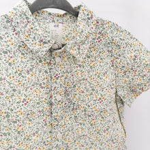 Load image into Gallery viewer, H&amp;M Green Floral Shirt - 2-3 years
