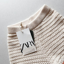 Load image into Gallery viewer, Zara Cream Knitted Shorts - 3 years (BNWT)
