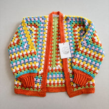 Load image into Gallery viewer, Nana Jill’s Handmade Crochet Cardigan - 3-4 years
