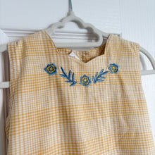 Load image into Gallery viewer, Vintage Yellow Gingham Dress - 4-5 years
