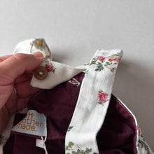 Load image into Gallery viewer, What Mother Made Floral Dungarees - 6-12 months
