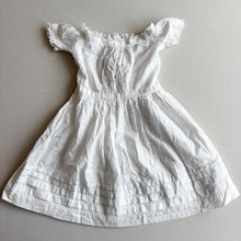 Load image into Gallery viewer, White Short Sleeve Dress - 1-2 years
