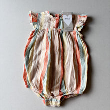 Load image into Gallery viewer, M&amp;S Stripe Romper - 9-12 months (BNWT)
