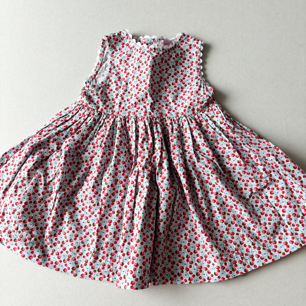 Angelina Strawberry Dress - 1 year