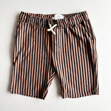 Load image into Gallery viewer, Sproet &amp; Sprout Brown Stripe Shorts - 4 years
