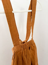 Load image into Gallery viewer, Nellie Quats Mustard Suspender Skirt - 7-8 years

