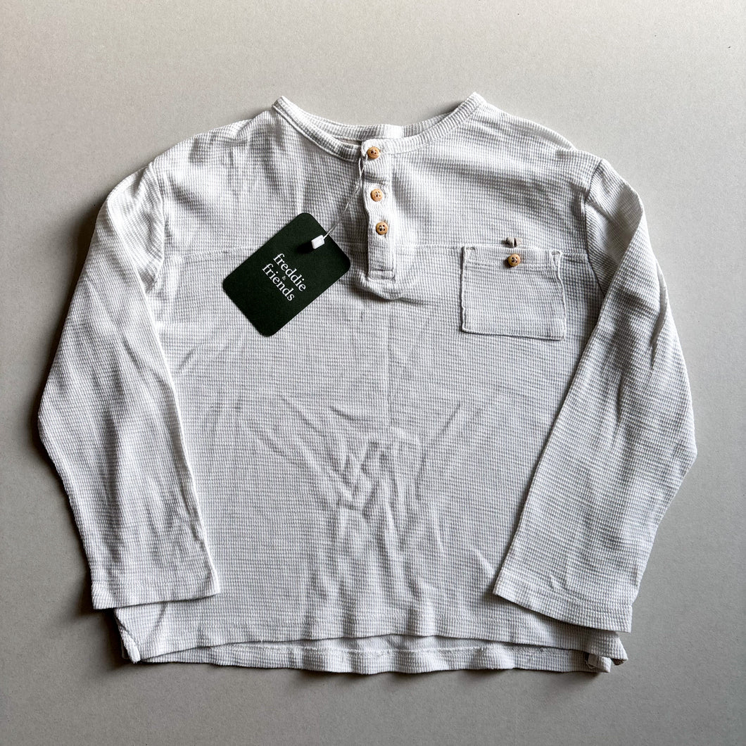 Zara Cream Waffle Long Sleeve - 3-4 years