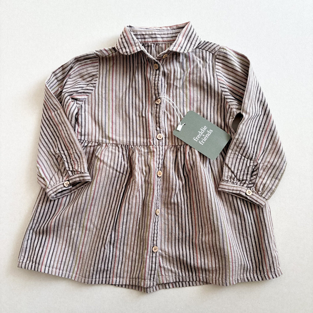 Cikoby Stripe Dress - 12-18 months