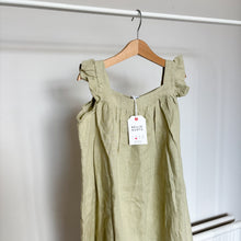 Load image into Gallery viewer, Nellie Quats Green Linen Oversized Dress - 5-6 years (BNWT)

