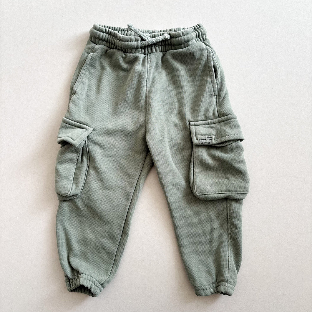 Zara Green Joggers - 18-24 months