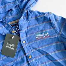 Load image into Gallery viewer, Next Linen Mix Hooded Shirt - 4-5 years
