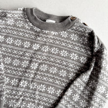 Load image into Gallery viewer, H&amp;M Grey Festive Jumper - 12-18 months
