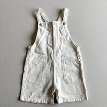 Load image into Gallery viewer, Zara White Short Dungarees - 2-3 years

