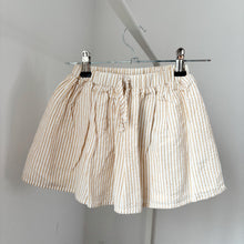 Load image into Gallery viewer, Lil' Atelier Beige Stripe Skirt - 3-4 years
