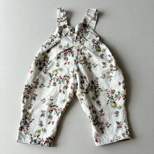 Load image into Gallery viewer, What Mother Made Floral Dungarees - 6-12 months
