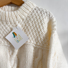 Load image into Gallery viewer, Handmade Blue Sunflower Jumper - 1-2 years
