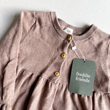 Load image into Gallery viewer, H&amp;M Brown Long Sleeve Dress - 12-18 months
