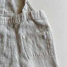 Load image into Gallery viewer, Zara Blue Stripe Dungarees - 18-24 months
