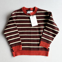 Load image into Gallery viewer, Zara Brown Stripe Jumper - 5 years - BNWT
