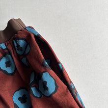 Load image into Gallery viewer, Zara Burgundy Blue Flowers Skirt - 9 Years
