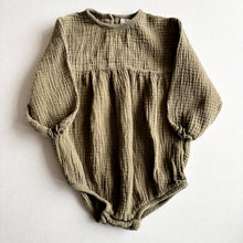 Load image into Gallery viewer, The Simple Folk The Meadow Romper - Olive - 18-24 months
