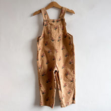Load image into Gallery viewer, Next Peach Floral Dungararees - 2-3 years
