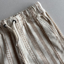 Load image into Gallery viewer, Next Cream &amp; Brown Pattern Shorts - 4 years
