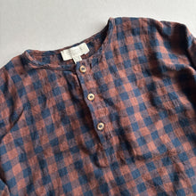 Load image into Gallery viewer, Olivier London Brown Gingham Top - 5-6 Years
