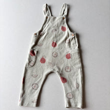 Load image into Gallery viewer, Zara Towelling Fruits Dungarees - 6-9 months
