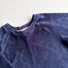 Load image into Gallery viewer, Mini Boden Navy Velvet Dress - 3-4 Years
