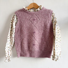 Load image into Gallery viewer, Zara Pink Jumper with Floral Shirt attached - 3-4 years
