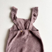 Load image into Gallery viewer, Zara Mauve Knit Dungarees - 1-3 months
