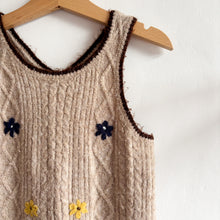 Load image into Gallery viewer, Zara Beige Floral Wool Mix Jumpsuit - 18-24 months
